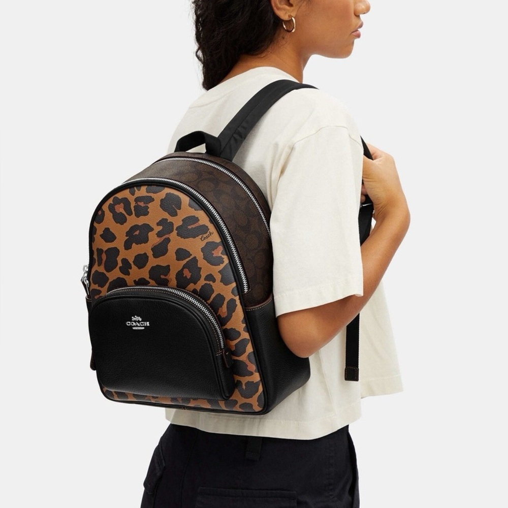 Coach Leopard Court Backpack